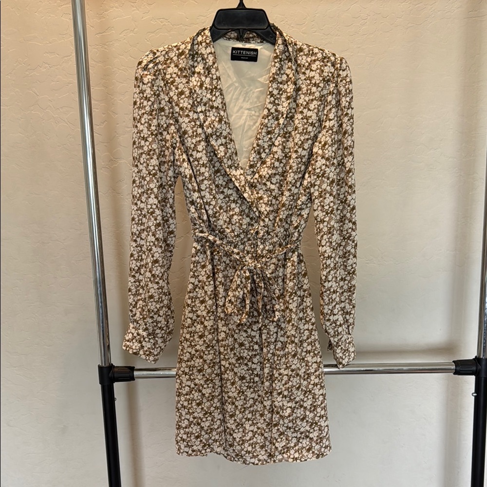 Kittenish Women's Dress with Floral Design